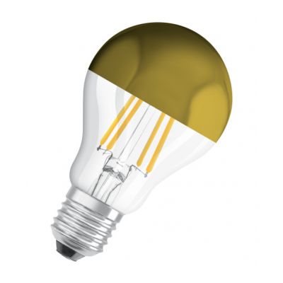 LED STAR CL A FIL Mirror Gold 54 non-dim 7W 827 E27 LAMPA LED LEDVANCE (4058075435346)